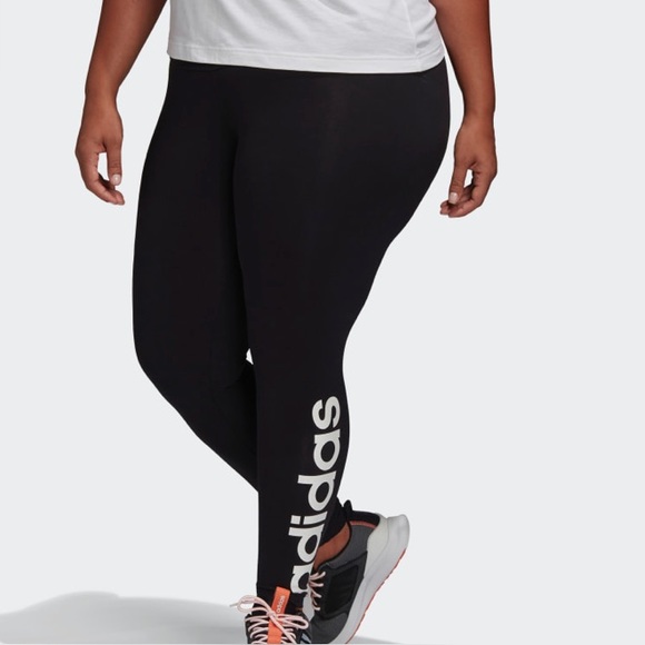 adidas Pants - Adidas essential leggings spell out black